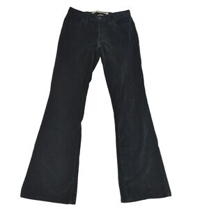 GAP Low Rise Boot Cut Velvet Pants Black Stretch Women's Size 2R